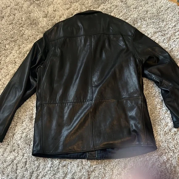 Polo by Ralph Lauren lamb skin leather jacket - Picture 3 of 4